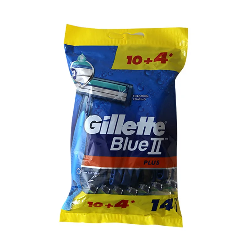 خودتراش ژیلت مدل Blue 2 Plus بسته 14 عددی