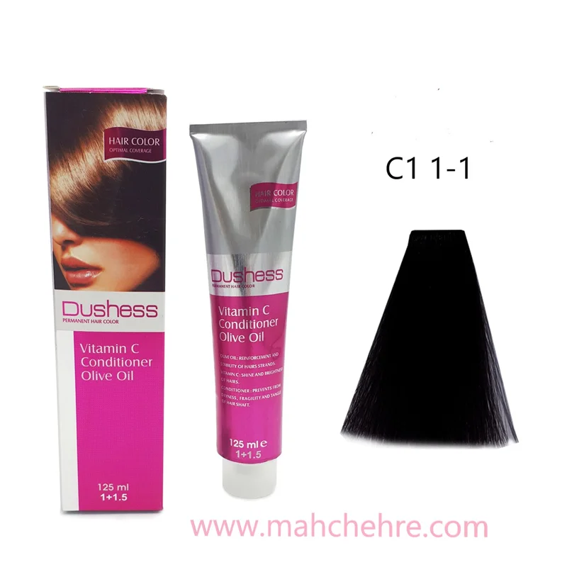 رنگ مو دوشس سری دودی پر کلاغی C1 1-1