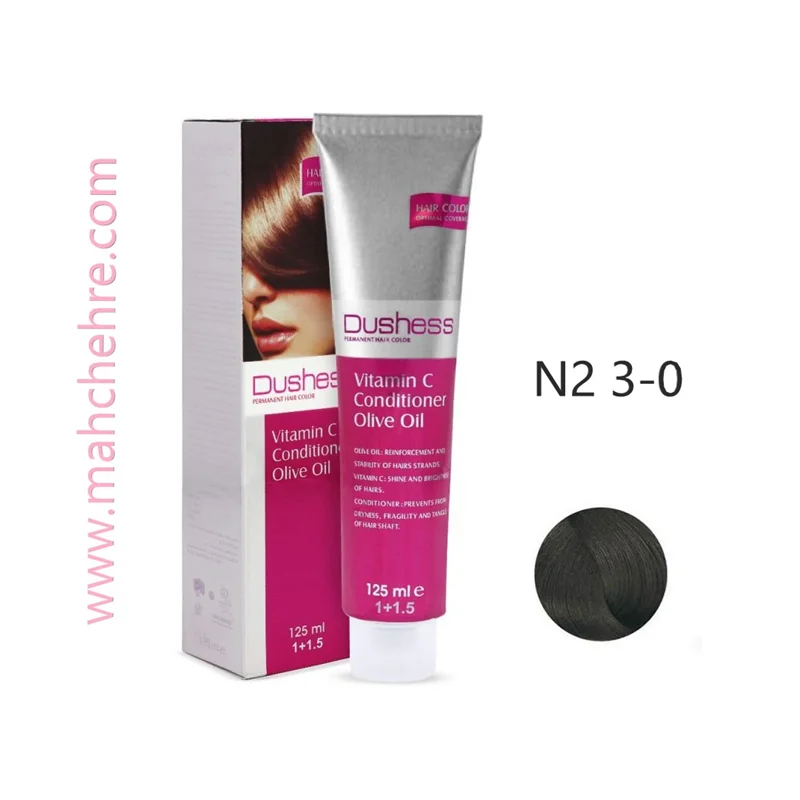 رنگ مو دوشس سری طبیعی قهوه ای خیلی تیره  0-3 N2