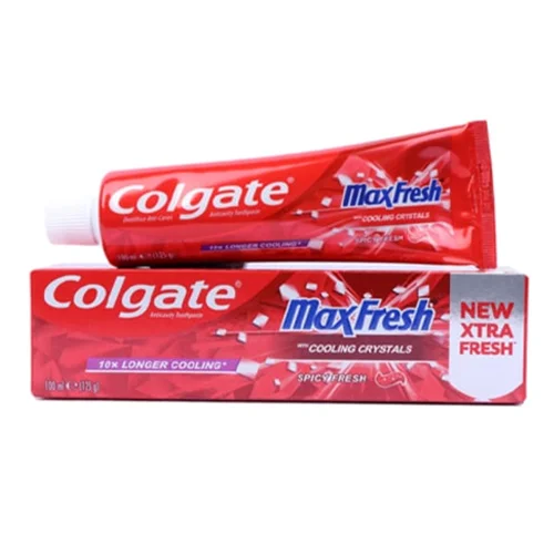 خمیر دندان کلگیت مکس فرش مدل Colgate max fresh با کریستال های خنک کننده قرمز